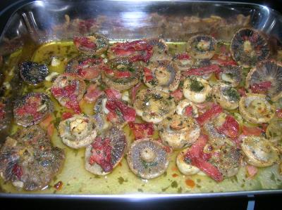 CHAMPIÑONES AL HORNO